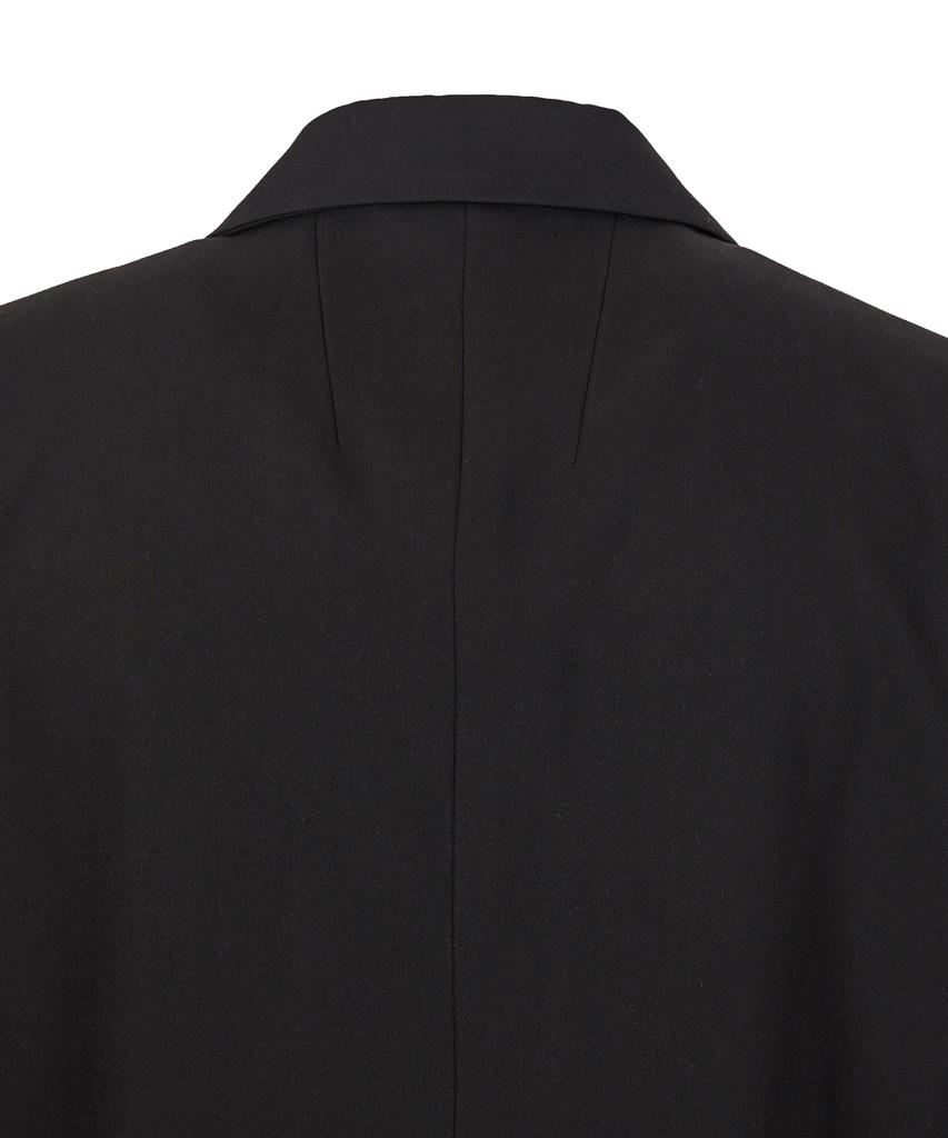 West Grand Boulevard Libre Oversized Wool Blended Double Blazer Black