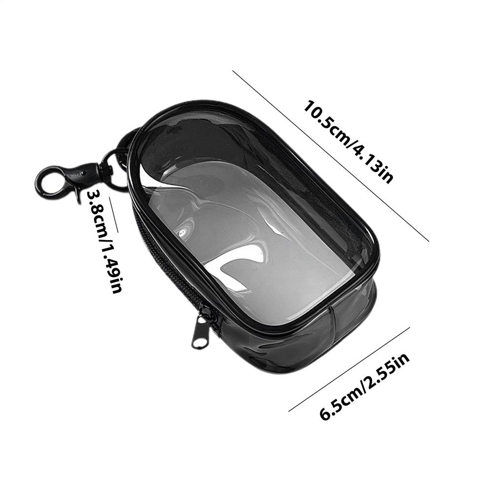 Clear Zipper Storage Bags Charging Cable Bags with Zipper Portable Dust-Proof Storage Bag for Bracelets and Data Cables