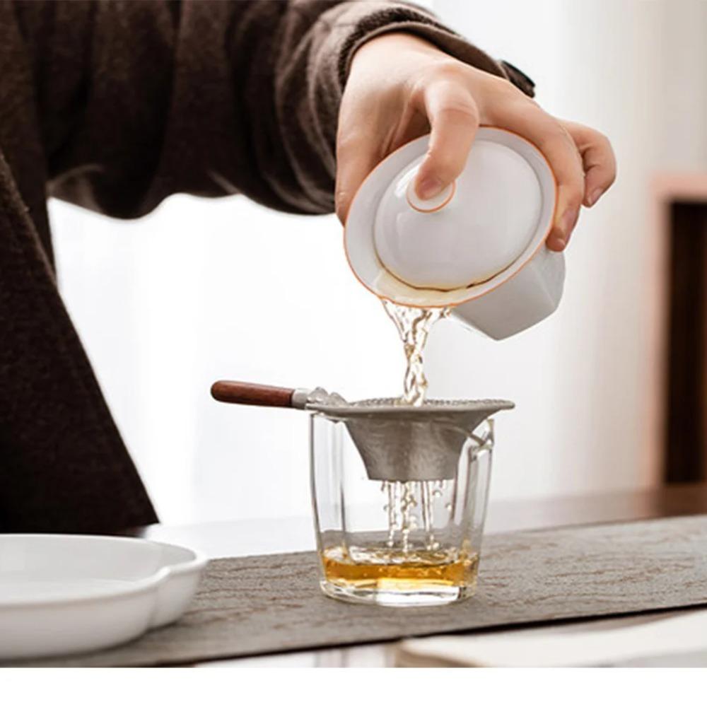 Embossed Tea Strainer Vintage Tea Colander Household Tea Filter  Kung Fu Tea