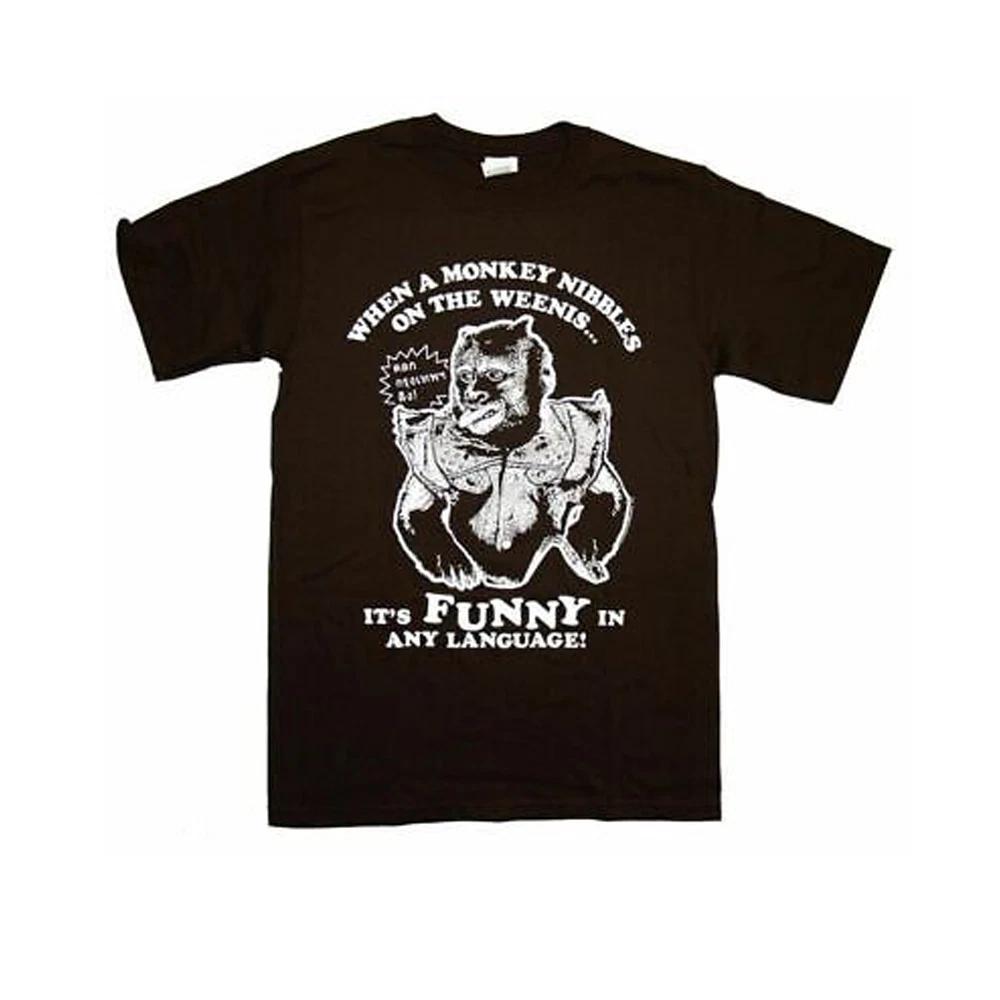 

Adult Unisex Hangover 2 Movie When Monkey Nibbles on the Weenis Funny T-shirt 4XL