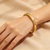 1Pc Cute Heart Design Gold Bracelet, Sparkling Rhinestone Open Cuff for Women, Great Gift for Girlfriend & Best Friend