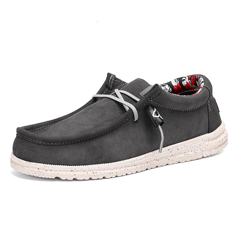 

Горячая распродажа Мужская нескользящая повседневная обувь Износостойкий комфорт Мягкая обувь для хайкинга 2025 Мода Ультралегкая мужская плоская рабочая обувь 40 чёрный