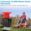 Strong 10 Amp Mower Switches Replacement 8 Terminals Plastic Safety Cutoff Switches for Various Lawn Equipment Brands