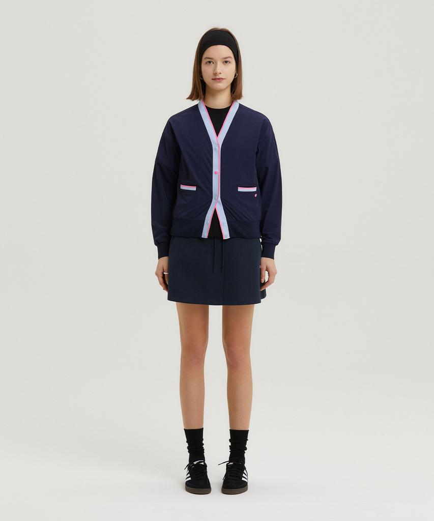 A Ben Slim Flare Banding Skirt Navy