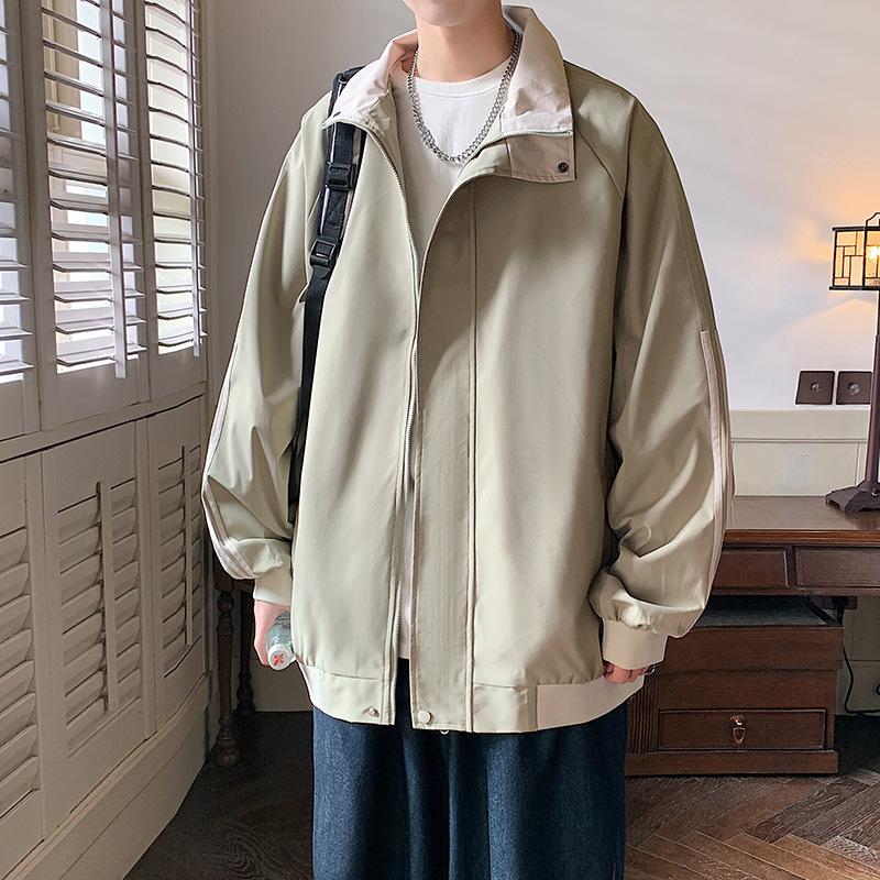 Three-bar Jacket Men's Lapel Spring Suit New Casual Men's Trendy Workwear Outdoor Top