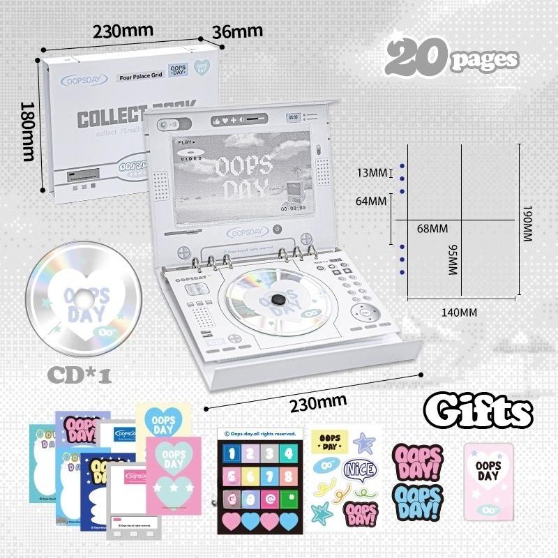 New Arrival Vintage DVD Photo Album Large Capacity Collection Book 3 Inch Kpop Idol Photocard Binder Shiny Card Holder Wholesale