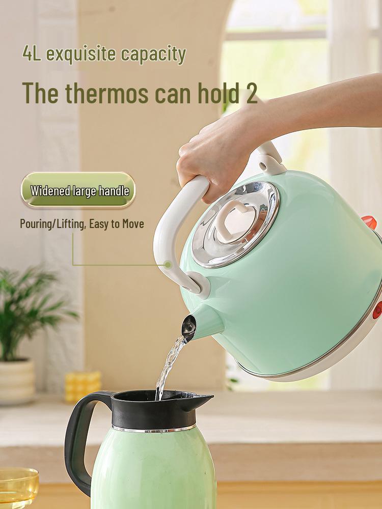 304 Stainless Steel Electric Kettle with Auto Power-Off, Large Capacity.