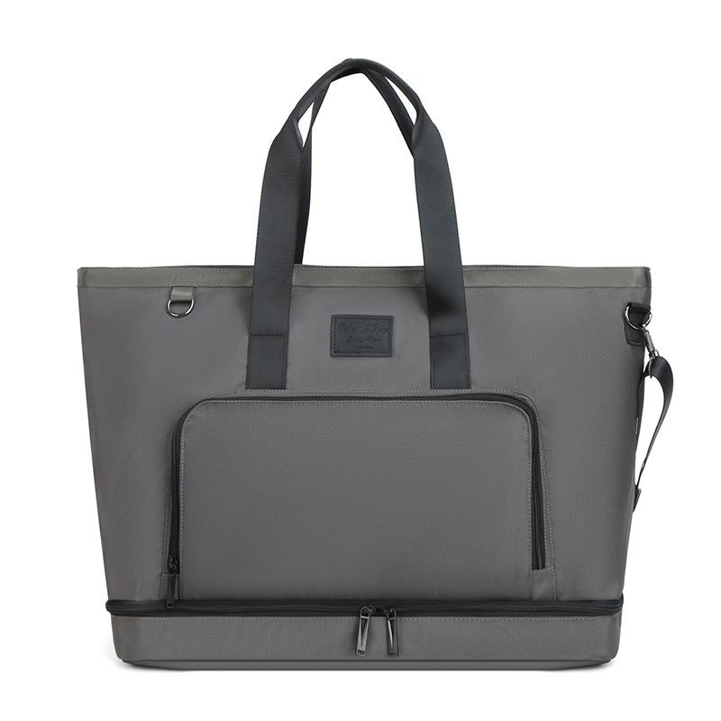 

Large Capacity, Fashionable and Simple, Trolley, Luggage Bag with Shoe Storage, Handbag, Travel Bag for Outing Trip серый