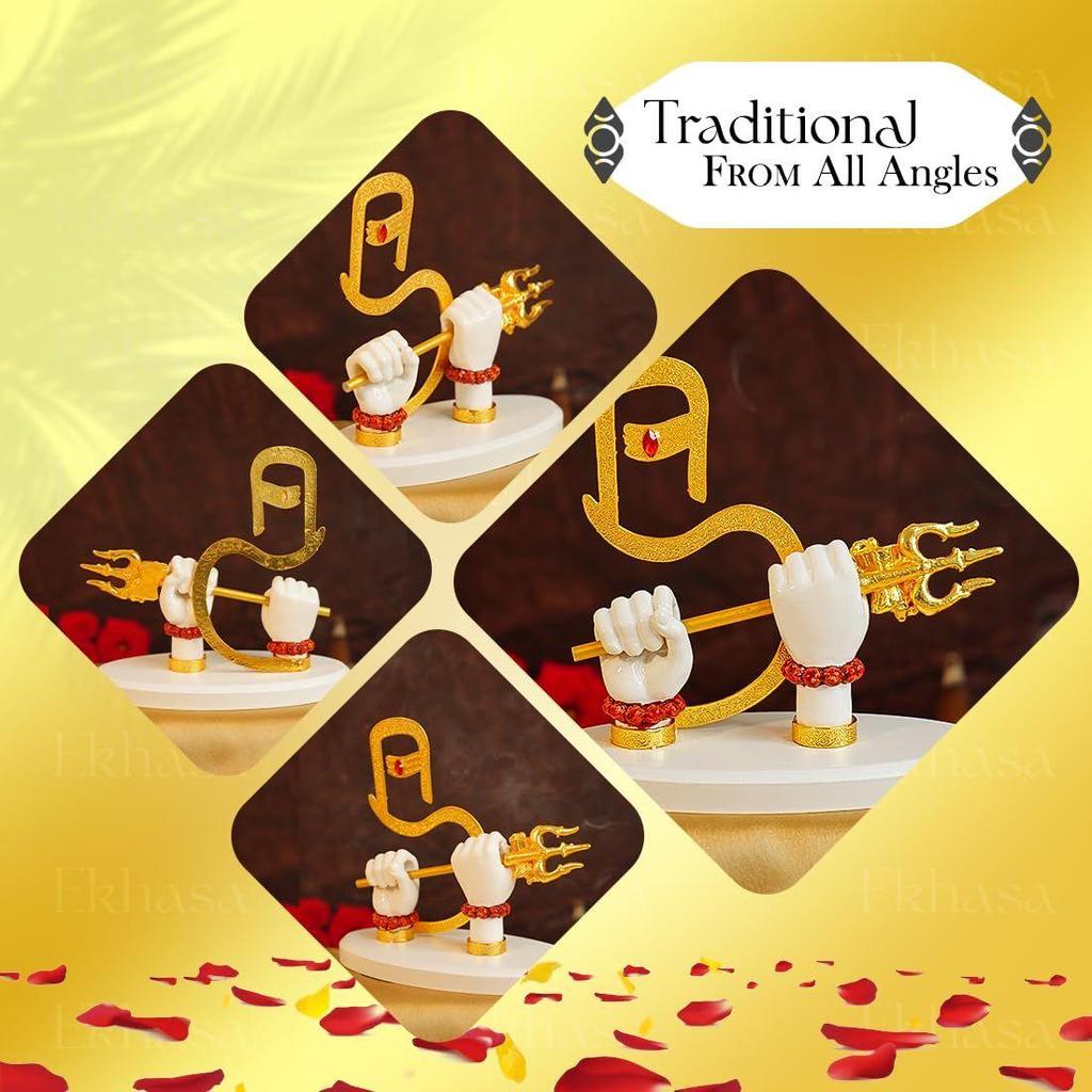 Руки Господа Шивы из смолы с идолом Тришула | Статуя руки Шиваджи с Тришулом | Божественный идол руки Шивы с Тришулом, Рудракшей