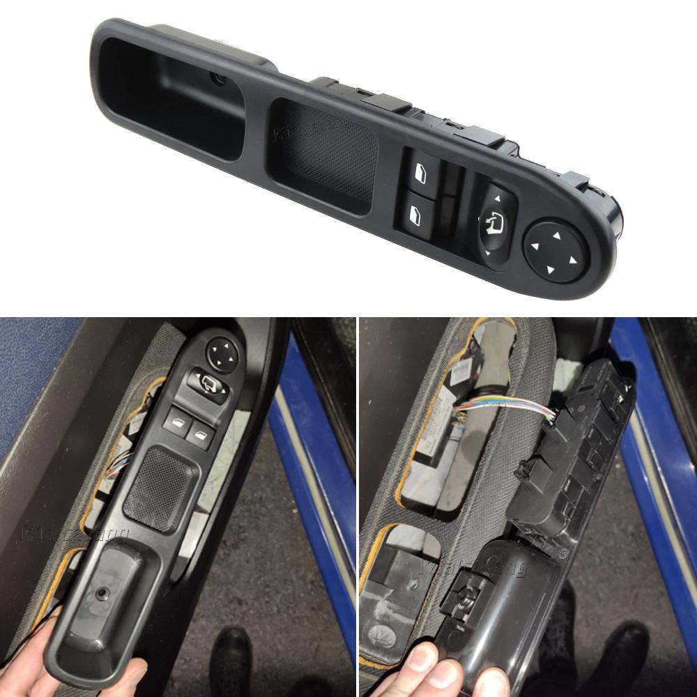 New 96351622XT 6554.E4 Car Nearside Driver Front Electric Window Switch For Peugeot 307 2001 2002 2003 2004 2005 2006 2007 2008 Switches Seat 3