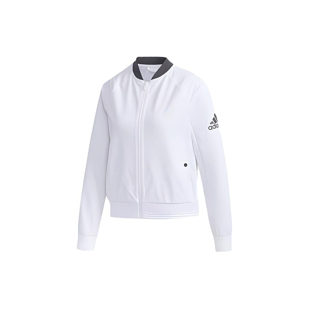 Adidas Woven Bomber Jacket Unisex Outerwear White FM9314