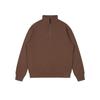 350g Heavyweight Stand Collar Half-Zip Hoodie for Outdoor Sports - Plain Color, High Quality, Spring & Autumn Wear