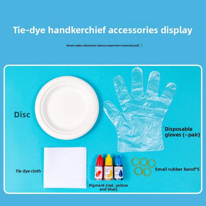 Science Craft Diy Tiedye Handkerchiefs For Kids Educational Toy Set