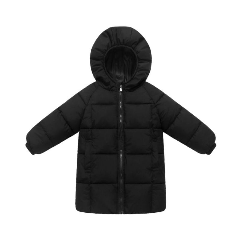 Dětský péřový kabát s kapucí pro děti 2-9 let