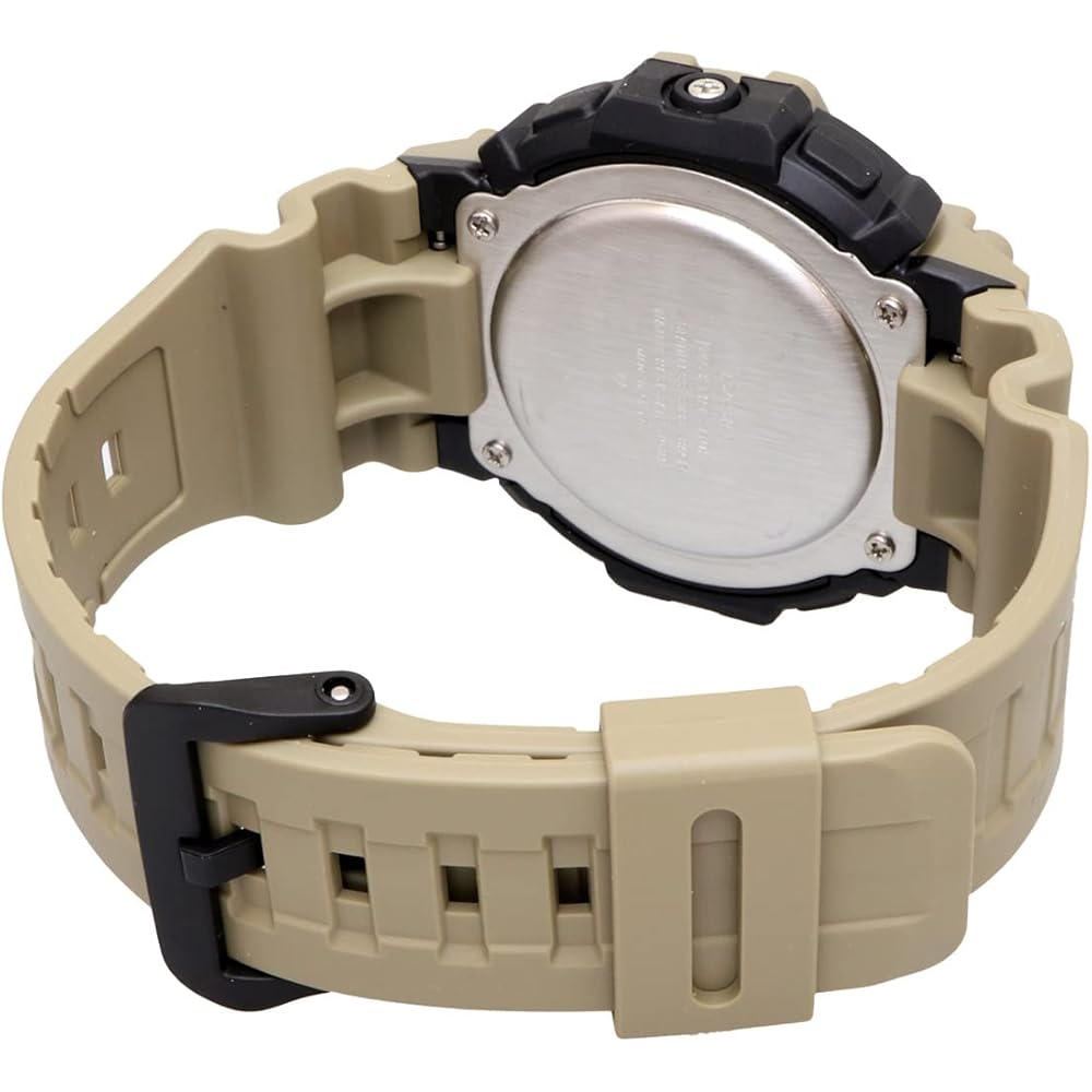 Casio Standard Digital Men's Watch TRT-110H-5BV Sand Khaki Vibrating Alarm Mud Resistant