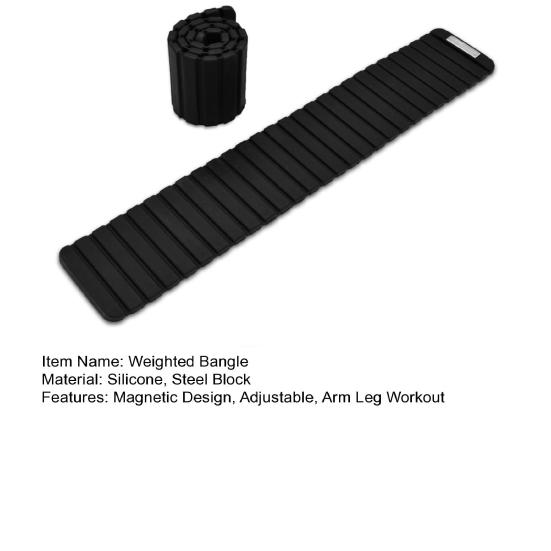 1 Pair Ankle Wrist Weights Magnetic Adjustable Weighted Bangles Men Women Running Walking Yoga Pilates Gym Arm Leg Workout Bracelet