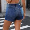Women's Summer Casual Button-up Irregular Denim Culottes