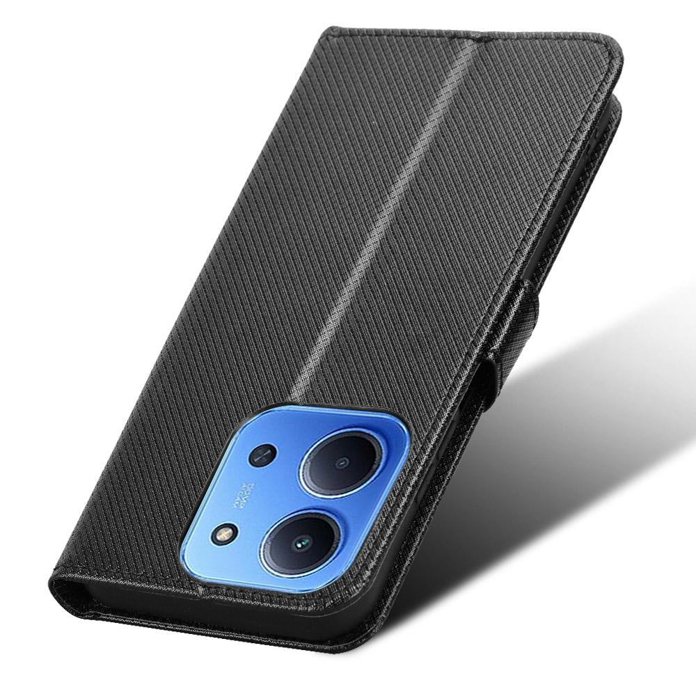 For Xiaomi Redmi 15C 4G (171mm) Leather Wallet Case with Strap Diamond Texture Phone Cover