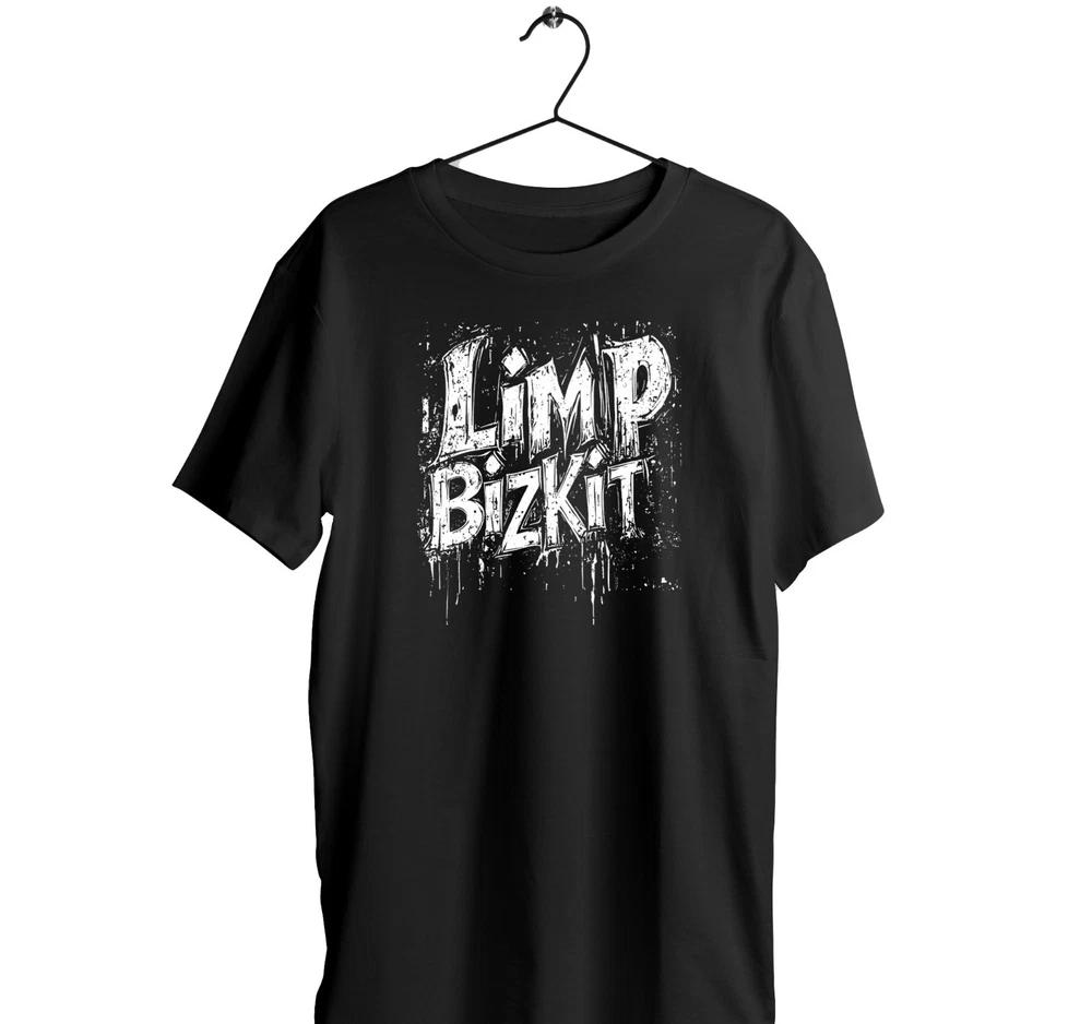 Limp Biskit Black TShirt cotton short sleeve Nu Metal Rap Metal Rap rock L