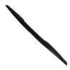 Universal Rear Roof Trunk Spoiler Lip Kit with Tail Wing, Rubber Strip Bar Wing Lip Trim Tailfin Tail Sticker in Glossy Black