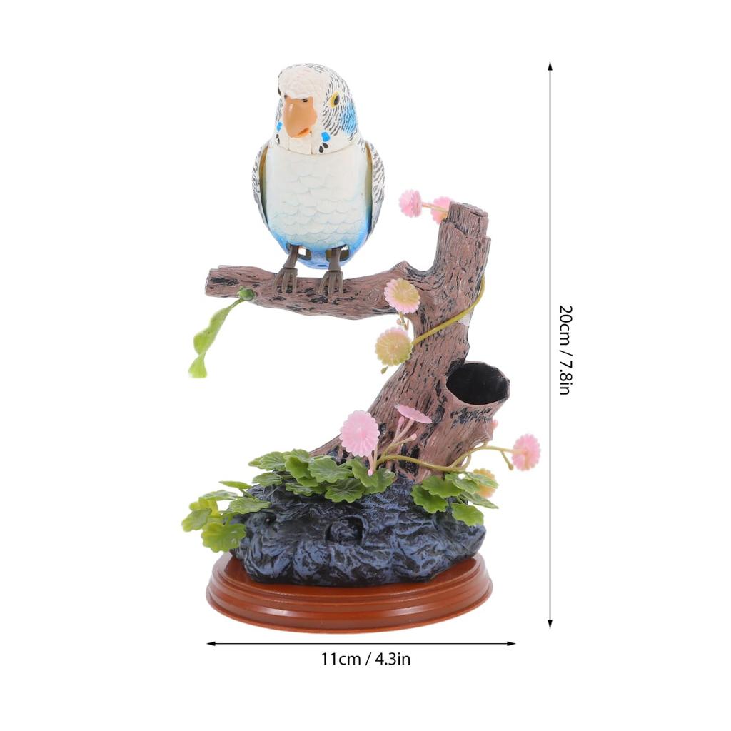 STOBOK Mluvící hračka Mluvící papoušek s funkcí nahrávání Simulační papoušek Papoušek opakující slova Mluvící papoušek Pták Aktivující zvuky Plyšová hračka Chimmy