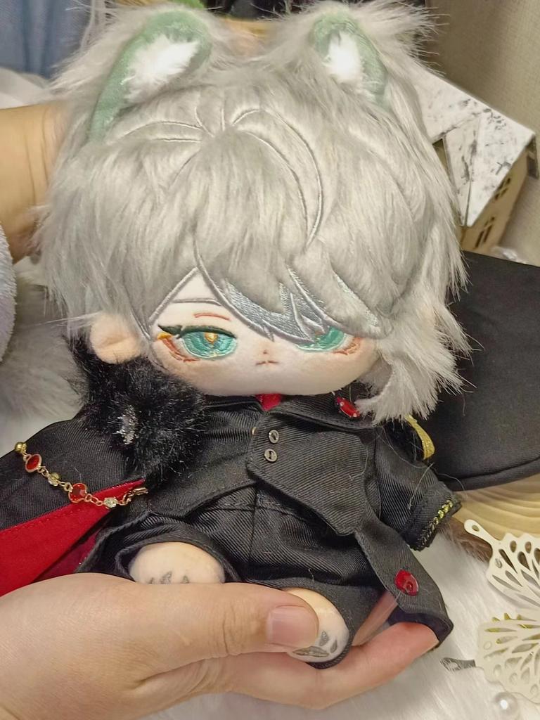 Genshin Impact 20cm Alhaitham Cotton Stuffed Dolls Anime Peripheral Plush Dress-up Puppet with Costume Collectible Gift for Kids