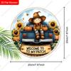Garden decorations,autumn harvest festival decorations,wooden hanging decorative signs,Little girl and pumpkin pattern, 2D flat products