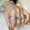 Fashionable Unique Design Butterfly Bow Shell Ring For Women Crafted From Durable Material Copper