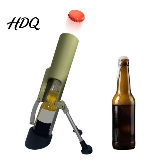 Lustiger Bieröffner Mörser Flasche Automatisch Mechanisch Schnell Glatt Einhandbedienung Kapselheber für Heimbar Partys BBQ Treffen Mühelos