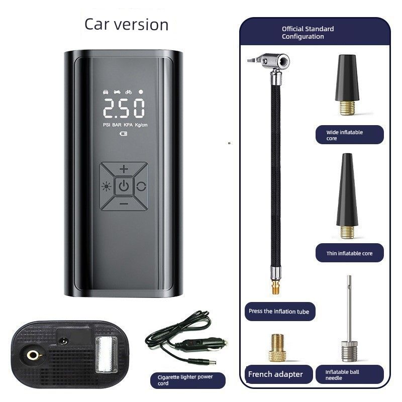 Car Air Pump, Car Electric Wireless Air Pump, Convenient Tire Inflator, Universal and Multi-Functional