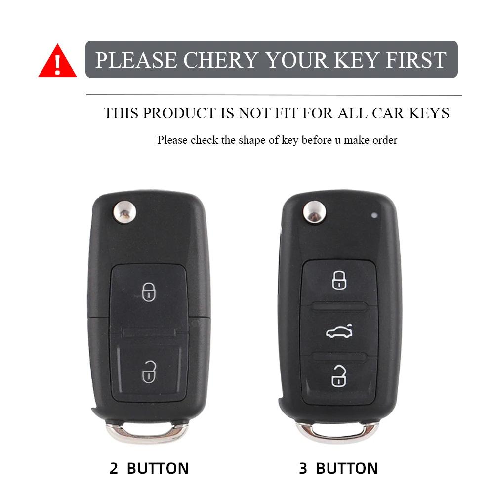 2 3 Buttons Tpu Car Key Case Cover Shell Fob For Vw Volkswagen Mk4 Bora Golf 4 5 6 Jetta Passat Polo Bora Touran Skoda Seat
