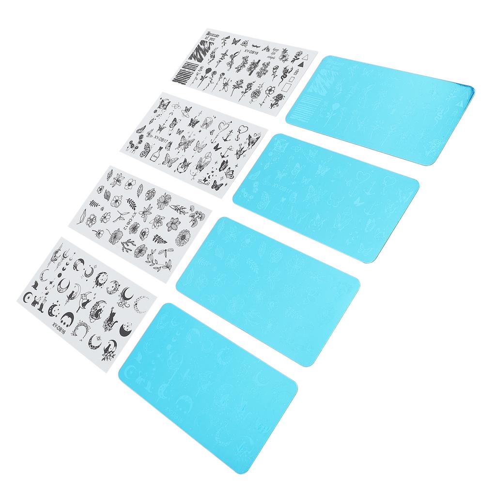 Nail Art Printed Steel Plate Multi Trend Irregular Nail Stamp Template Kit for Manicure Printing