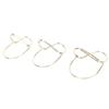 15PCS Table Number Holders Glasses Shape Multifunctional Slick Finish Iron Wire Picture Holder