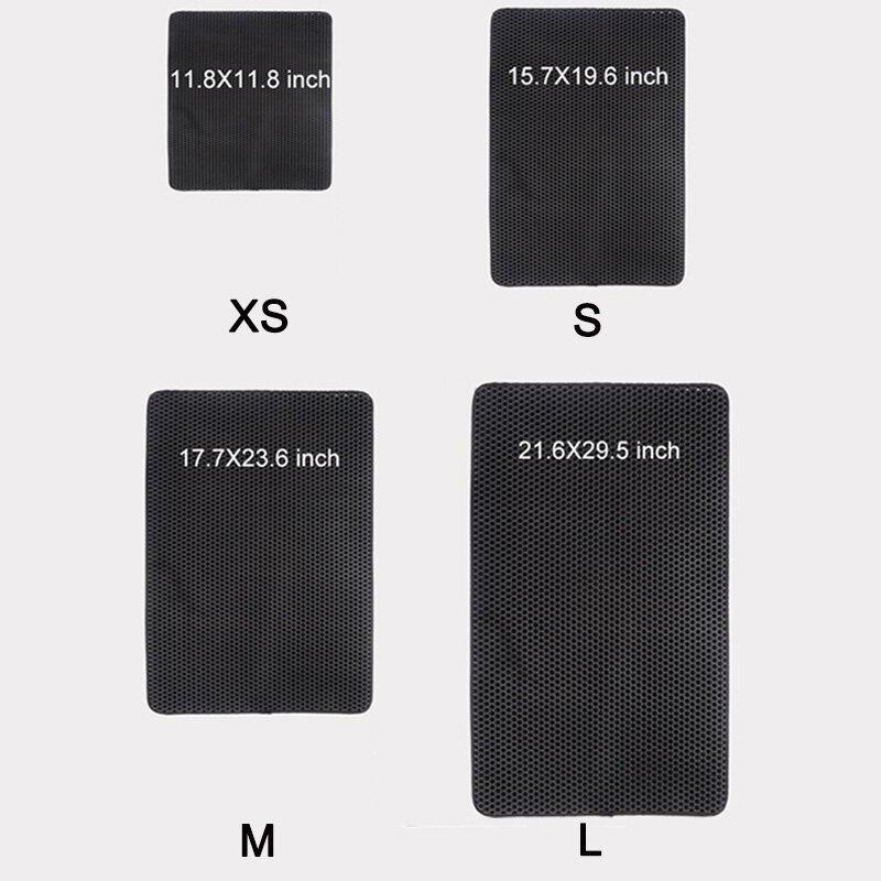 Double Layer Cat Litter Mat Trapping Mat Waterproof Eva Washable Carpet Kucing