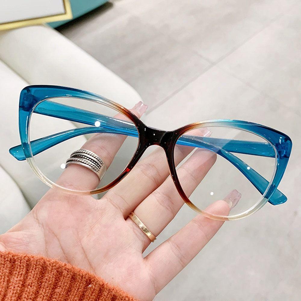 New Fashion Blue Light Blocking Glasses Retro Style Filter UV Plain Glasses Optical Eyeglass Frame for Women