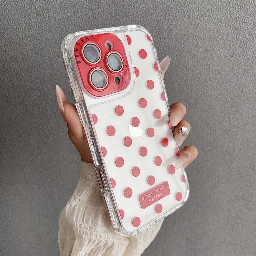 Fashion Luxury Cute Clear Phone Case for iPhone 16 Pro Max 15 14 Plus 13 16E Shockproof Transparent TPU Cover Slim Protective