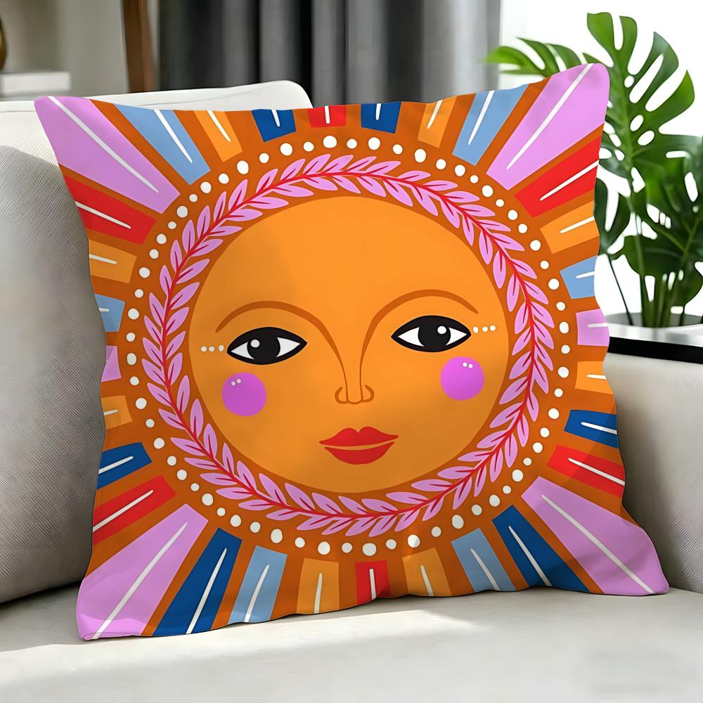 Art SSun Face Cushion Cover Cushion Cover Set Pcs x x x Pillowcase Decorative Sofa Home Decor