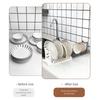 Grey White Bowl and Plate Drain Storage Rack Plastic Dish Drying Rack  Kitchen Supplies