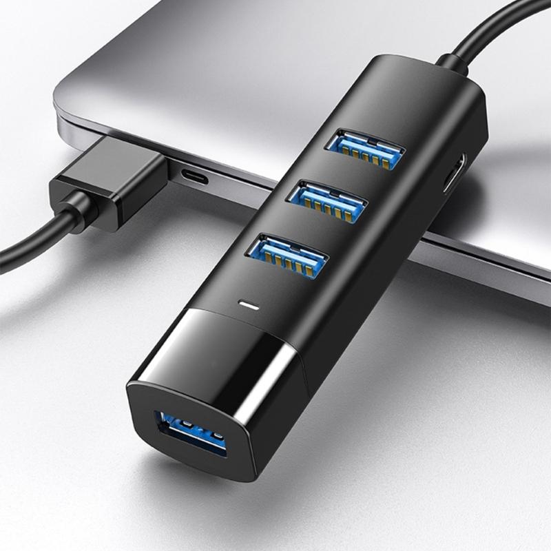 USB C/USB Extension Cable Long USB Cable USB C Splitter 4 Port USB3.0 Adapter USB Adapter for Camera Phone PC Keyboards