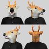 Sika Deer Mask Halloween Animal Head Mask Full Head Latex Mask for Kids Adults