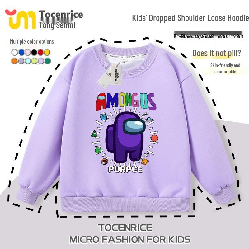

Among Us Space Werewolf Hoodie - Children s Long Sleeve 2025 Spring/Autumn Trendy Top 140cm