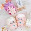 niannyyhouse 10cm Plush Girl Star Body Fried Hair No Attributes Cotton Doll Accessories (a1)