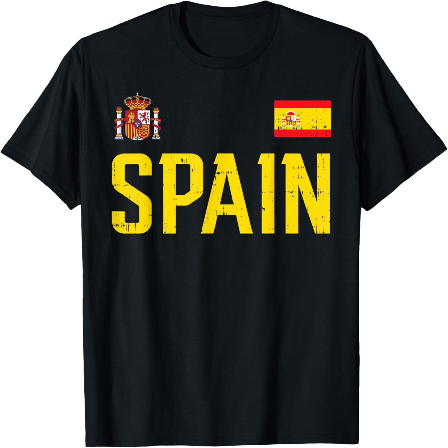 Испания Флаг Espana Футбол Футбольный Фан Мужчины Женщины Дети Футболка S разноцветный
