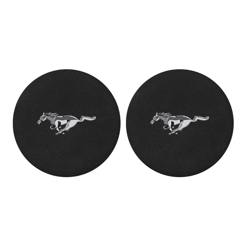 Badge Car Cup Coaster Waterproof Non-Slip Sift-Proof Spill Saucer For Ford F150 Focus Ranger Fiesta Transit Mustang Mondeo MK2 MK3 Fusion