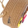 Children Flower Girl Straw Bag Crossbody Bag Handmade Woven Messenger Bag Straw Handbag Shoulder Bag Summer Kids Coin Purse