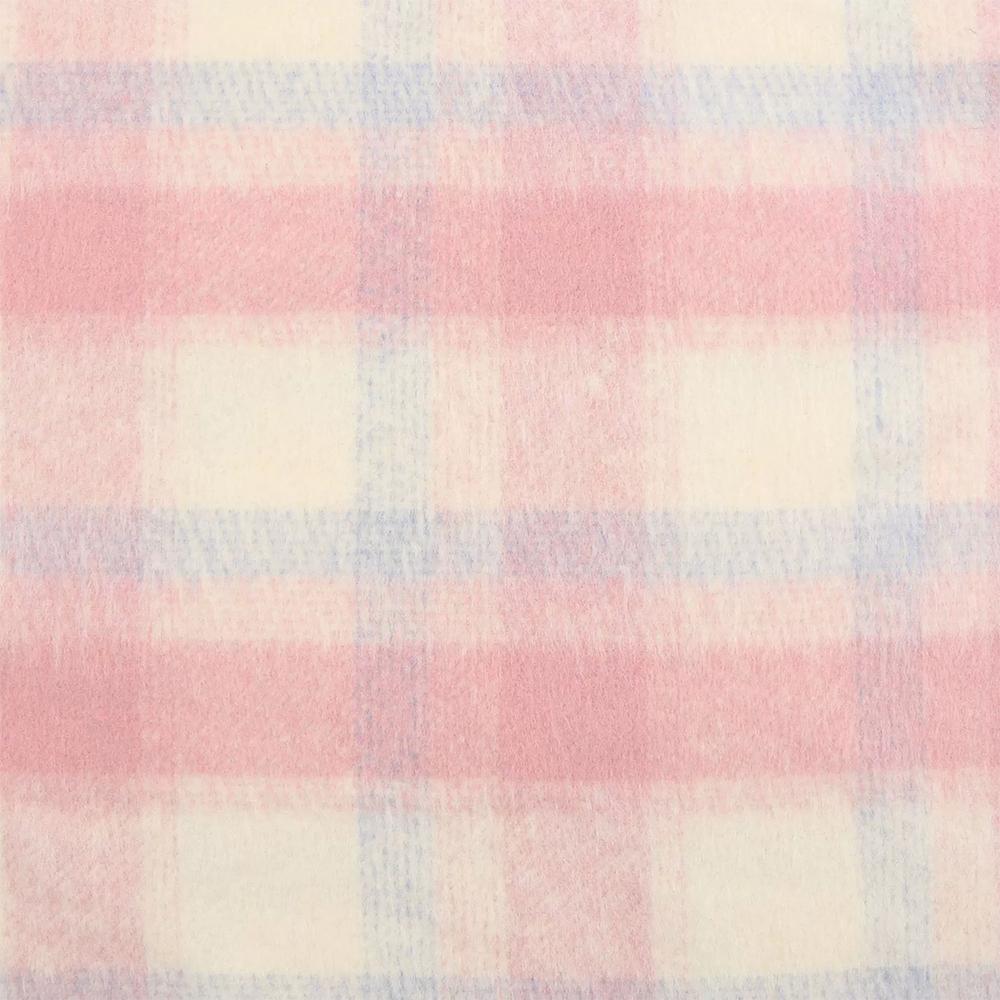 Vintage Plaid Polyester Fabric 480g Warm & Breathable for Autumn Winter Fashion and Home Textiles