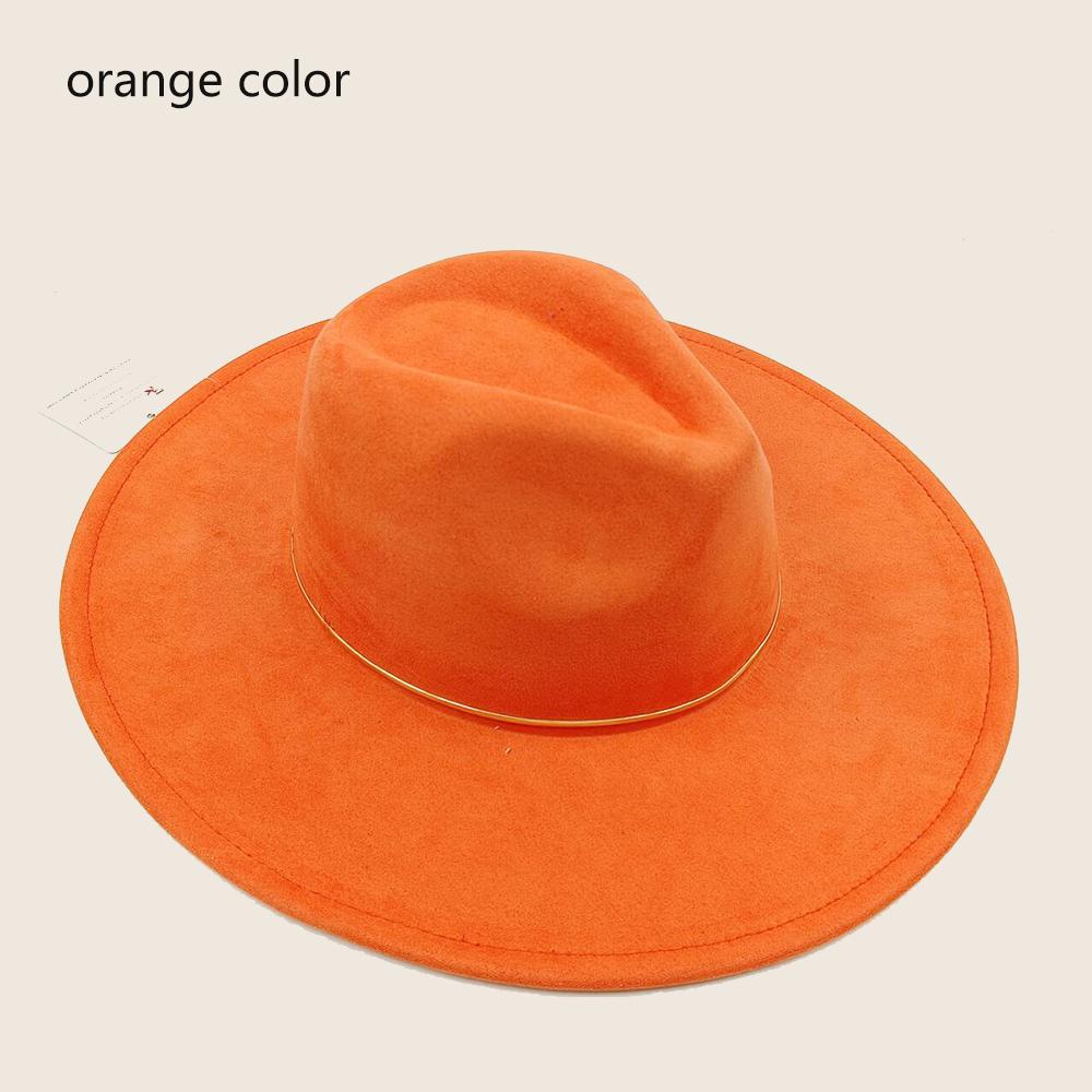 Suede Wide-brimmed Hat 9.5 Cm Brim Width Unisex Suitable for Jazz Hat Fedora Hat Church Hat Felt Hat Soft Felt Hat Panama Hat.