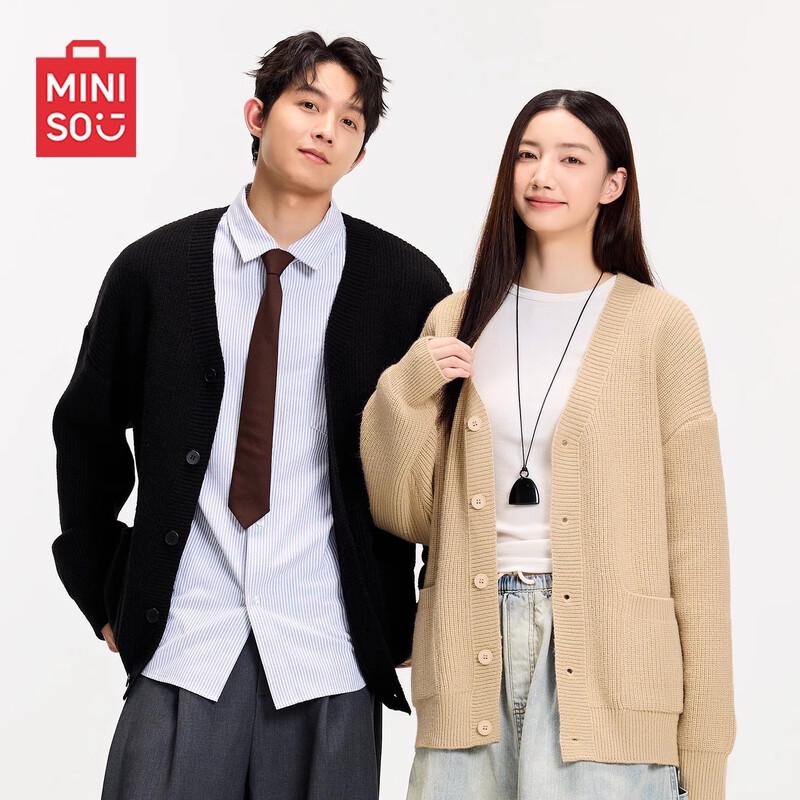 MINISO Unisex Japanese Style V-Neck Cardigan