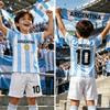 2026 BOYS Harajuku Argentina  Messi 10 Football Jersey Shorts Tee Set Women Men Kids Shirt And Shorts Summer Fans 2 Piece Sets