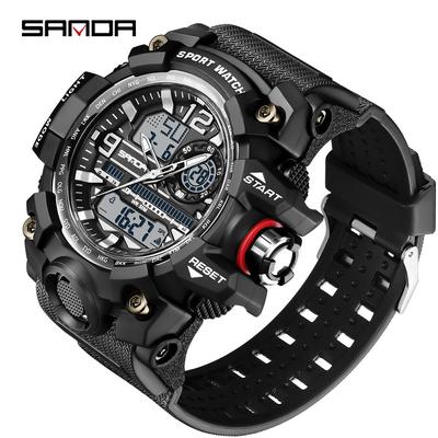 New Product SANDA Fashion Trend Electronic Watch Multi-function Outdoor Luminous Waterproof Youth Men's and Women's Watch Men's Watch Women's Watch